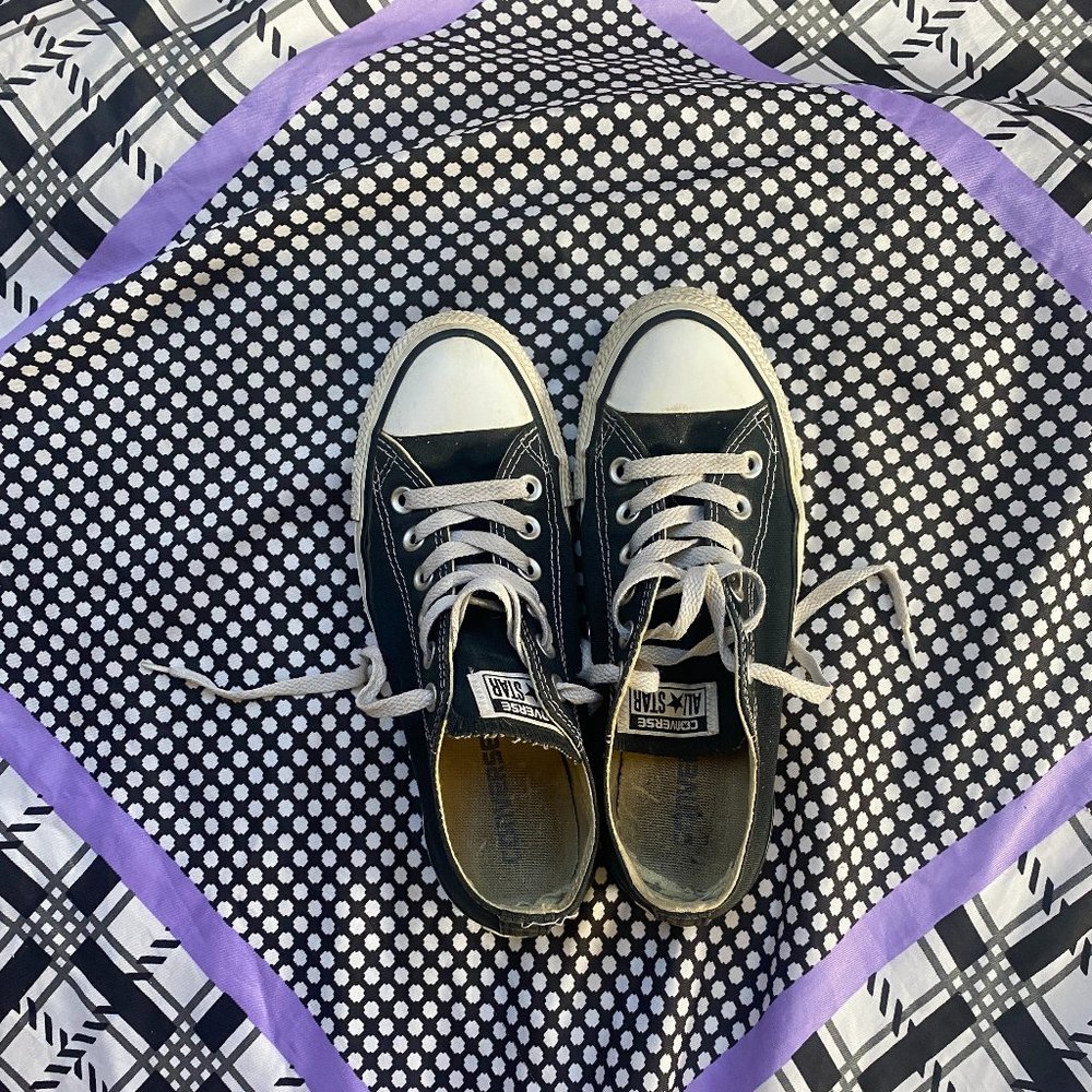 Black Converse All Stars Womens Size 7